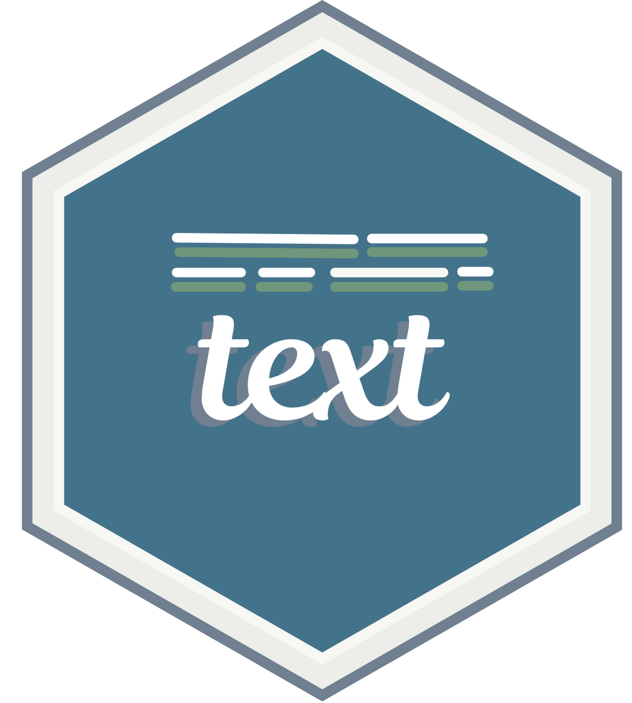 text logo